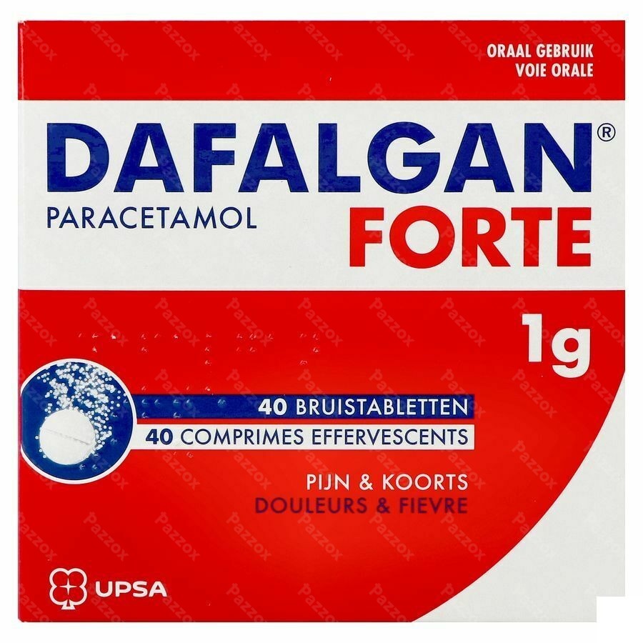 Dafalgan Forte 1g 40 Comprimés Effervescents
