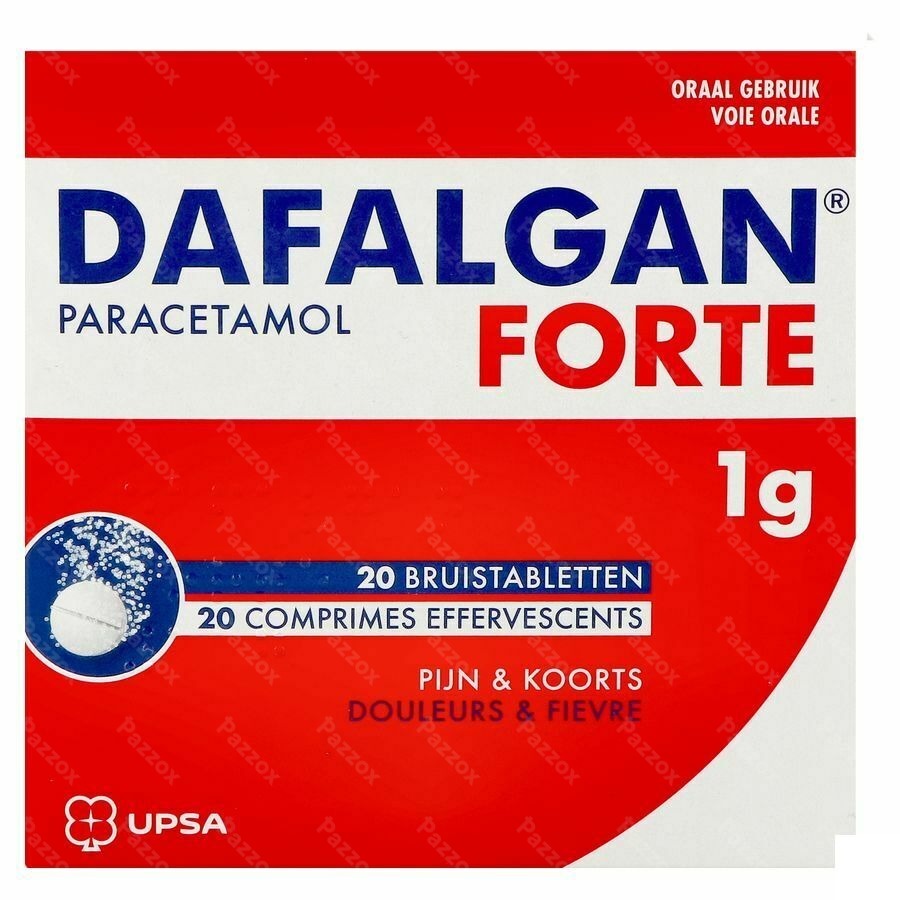 Dafalgan Forte 1g 20 Comprimes Effervescents