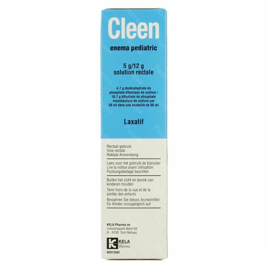 Cleen Enema Pediatric 5g/12g Opl Rect.gebr.fl 66ml