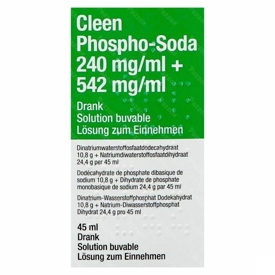 Cleen Phospho-soda 11g/24g Drinkbare Opl Fl 45ml