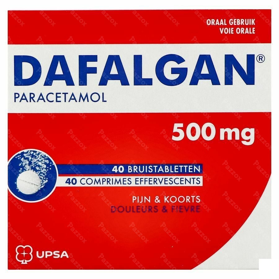 Dafalgan 500mg 40 Comprimés Effervescents