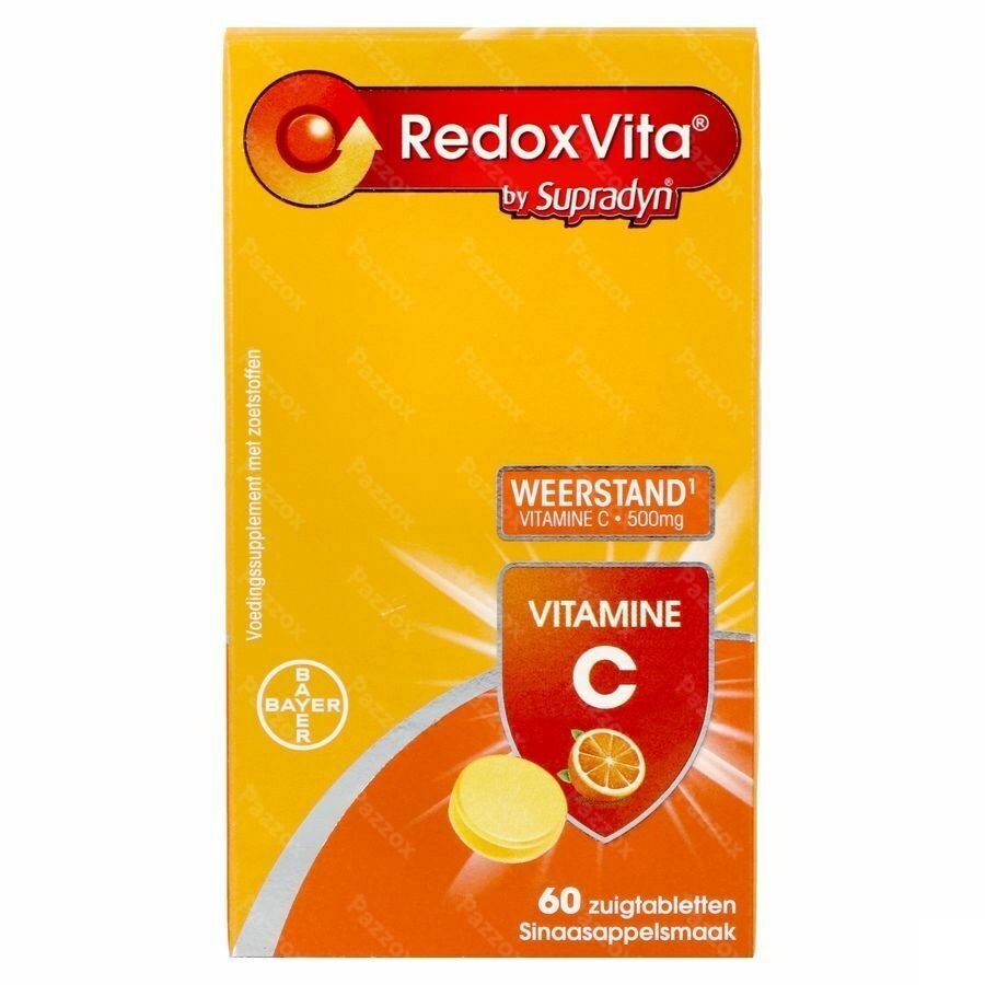 Redoxvita Vitamine C 500mg Weerstand 60 Zuigtabletten