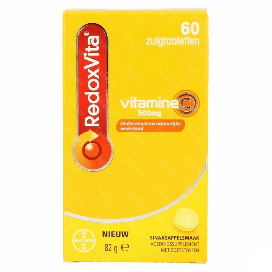 Redoxvita Vitamine C 500mg Weerstand 60 Zuigtabletten