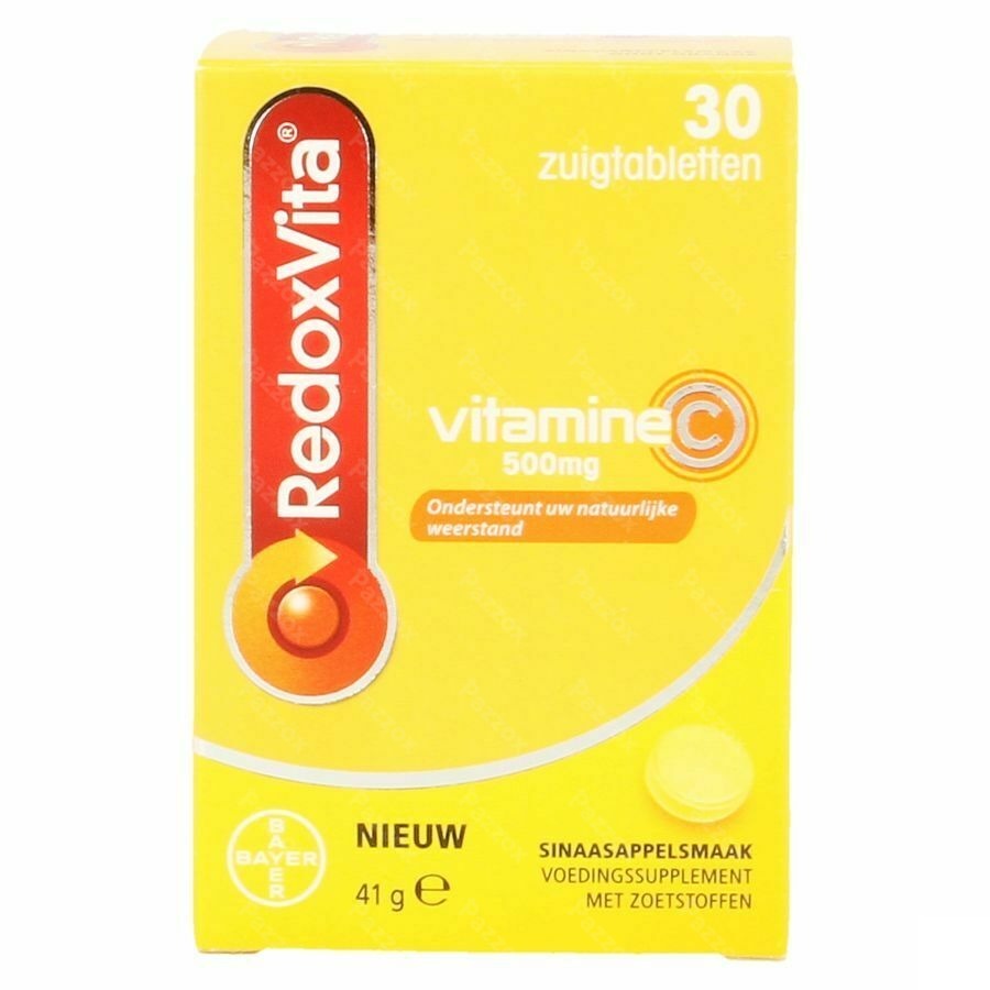 Redoxvita Vitamine C 500mg Weerstand 30 Zuigtabletten