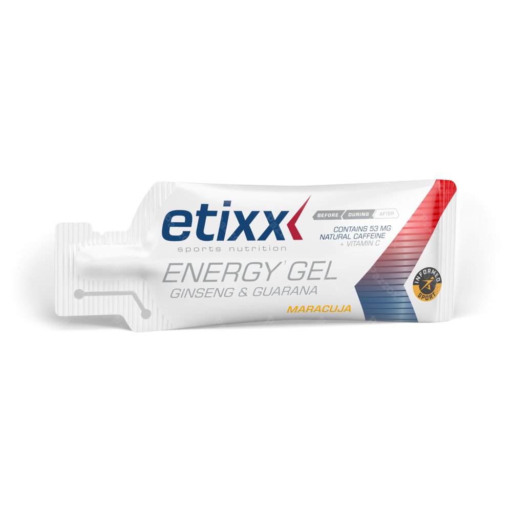 Etixx Ginseng&guarana Energy Gel Passion Fruit 12x50g