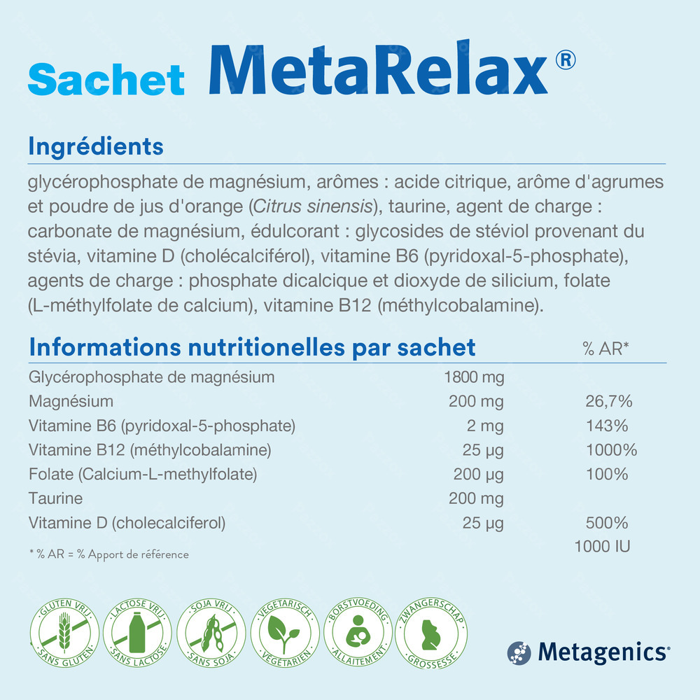 Metagenics MetaRelax 40 Sachets