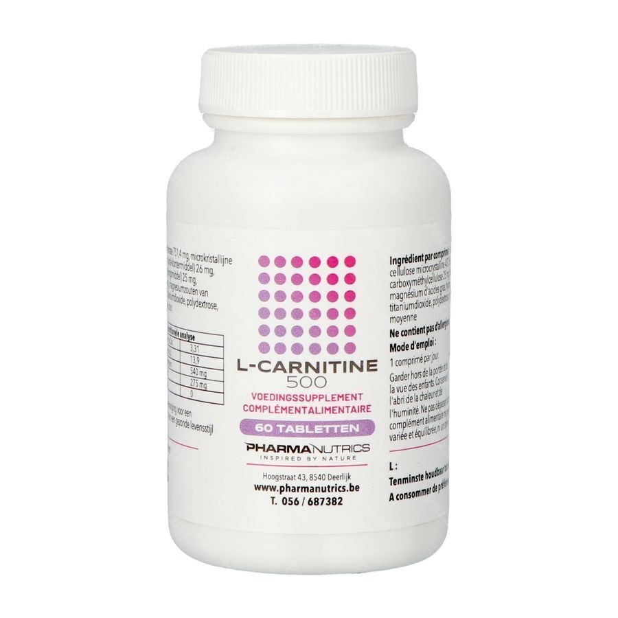 l Carnitine 500 Comp 60 Pharmanutrics