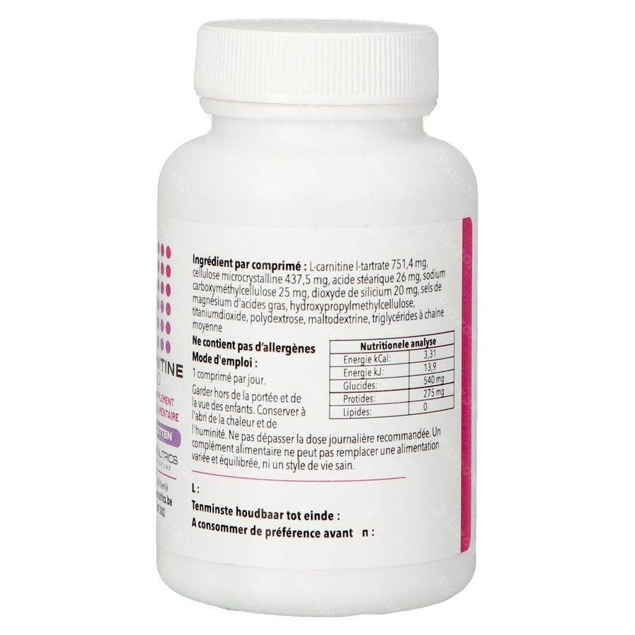l Carnitine 500 Comp 60 Pharmanutrics