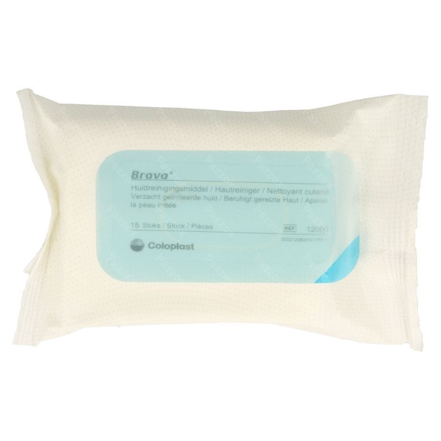Brava Nettoyant Peau Lingettes 15 12080