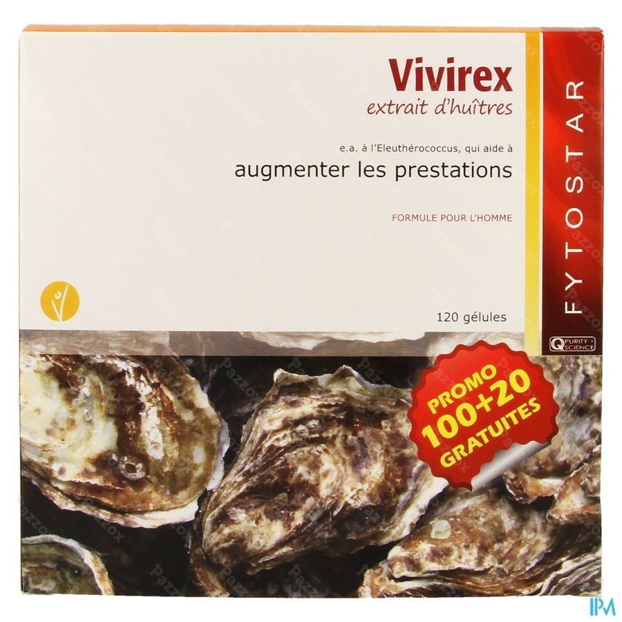 Fytostar Vivirex Extrait Huitres Maxi Caps 120