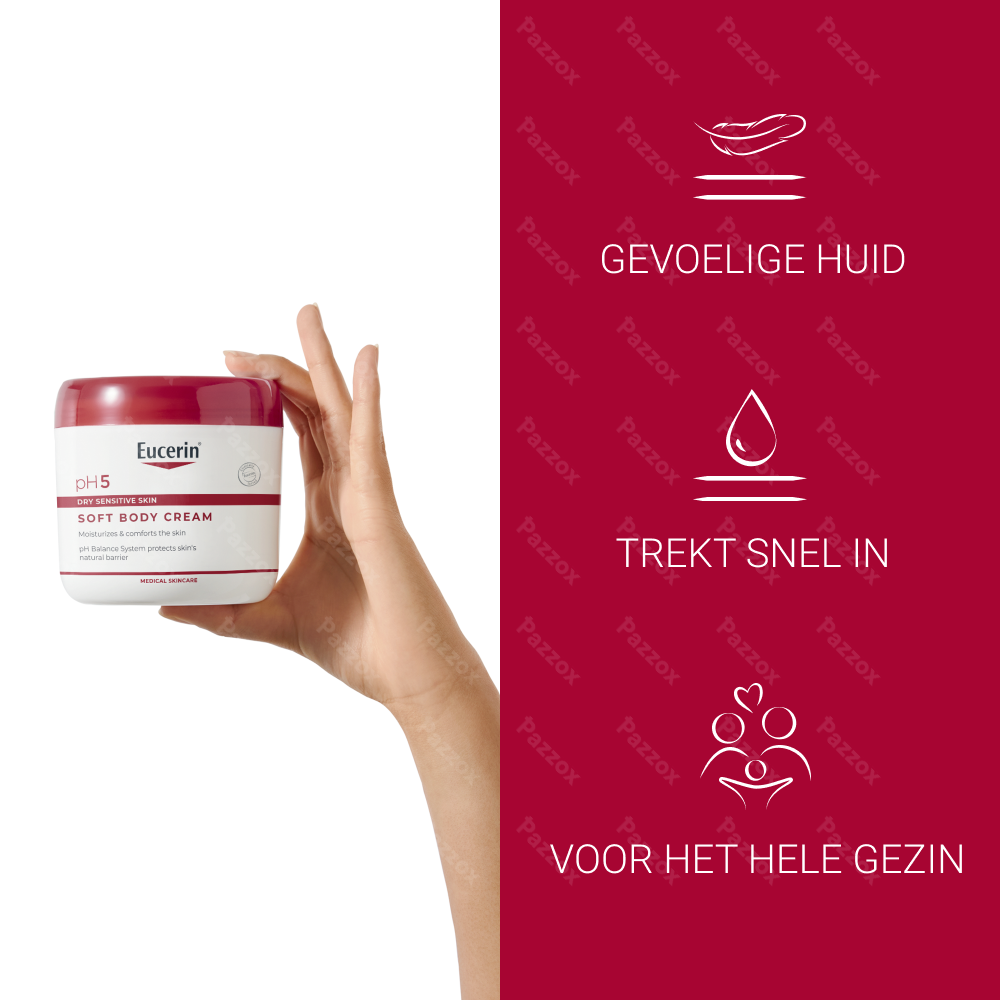 Eucerin pH5 Body Crème Droge en Gevoelige Huid 450ml