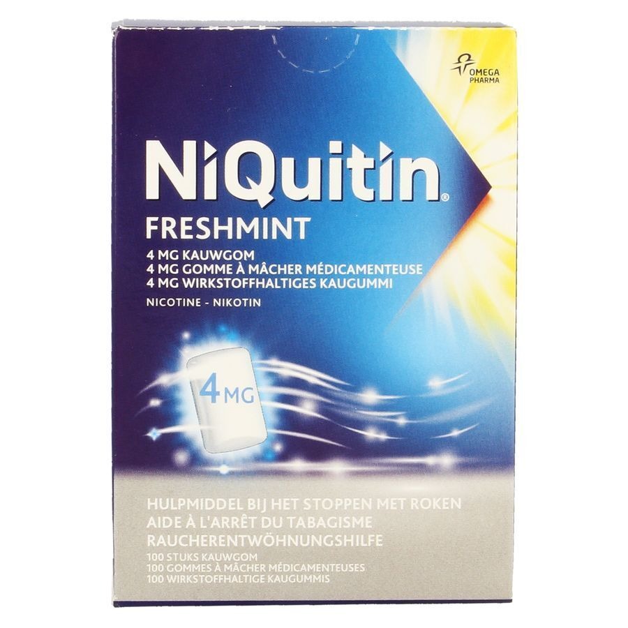 Niquitin Mint 4,0mg Gomme A Macher 100