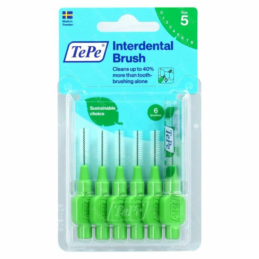 Tepe Interdental Brush 0,8mm Green 6