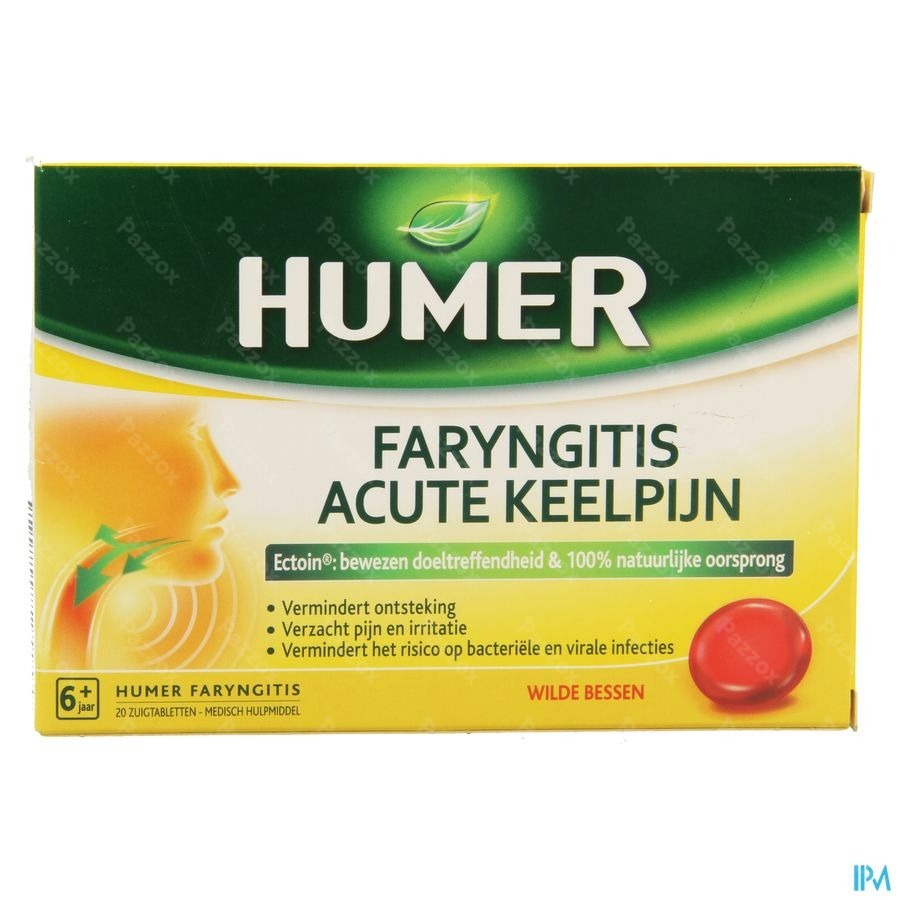 Humer Faryngitis Rood Fruit Past 20
