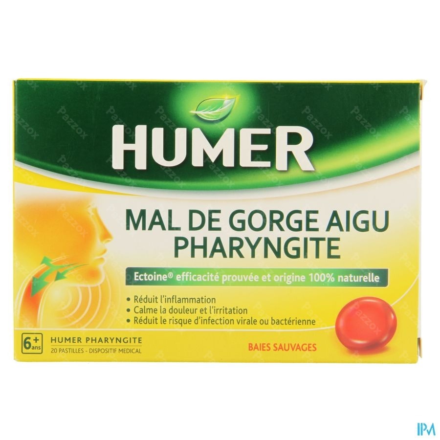 Humer Pharyngite Fruits Rouges Past 20