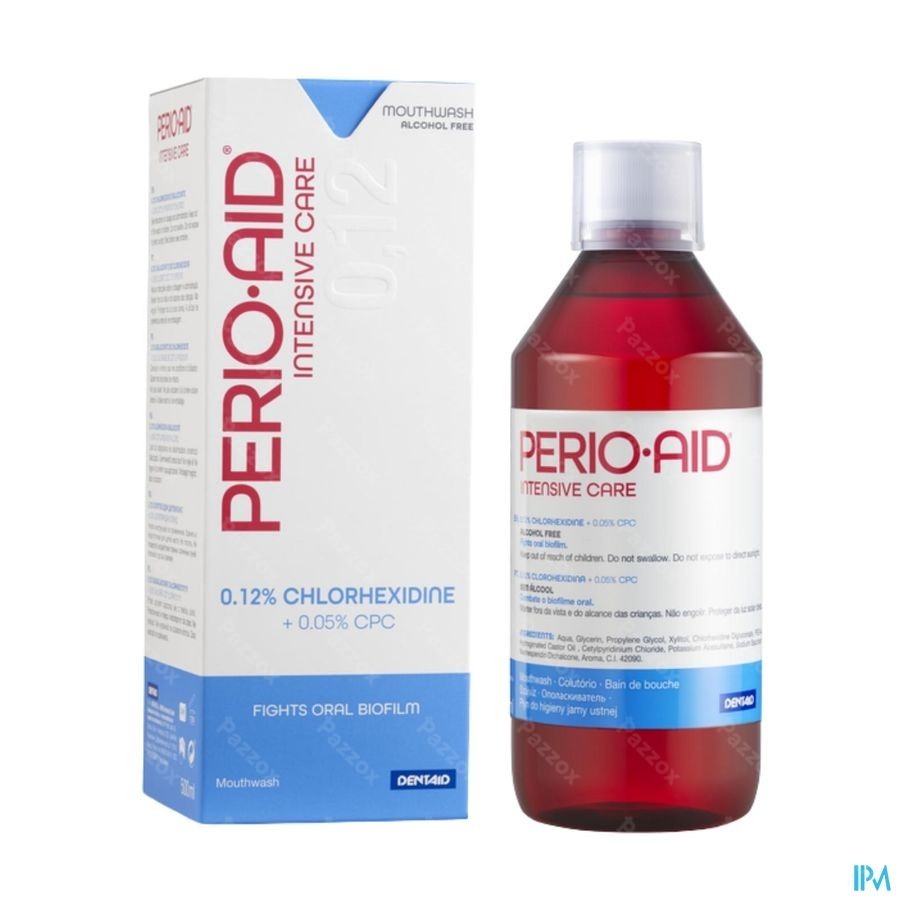 Perio-Aid Intensive Care Mondspoelmiddel met 0,12% Chx En 0,05% Cpc 500ml