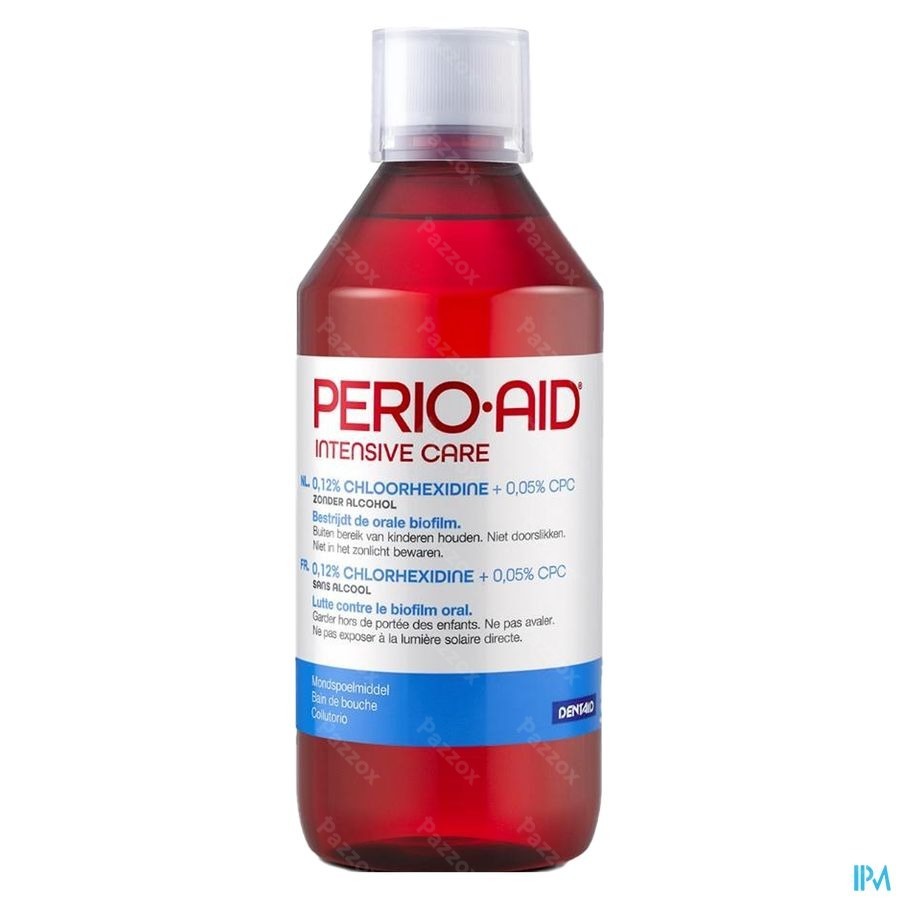 Perio-Aid Intensive Care Mondspoelmiddel met 0,12% Chx En 0,05% Cpc 500ml