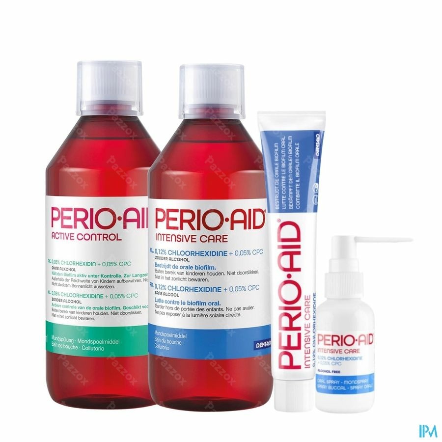 Perio-Aid Active Control Mondspoelmiddel met 0,05% Chx En 0,05% Cpc 500ml
