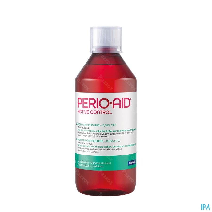 Perio-Aid Active Control Mondspoelmiddel met 0,05% Chx En 0,05% Cpc 500ml