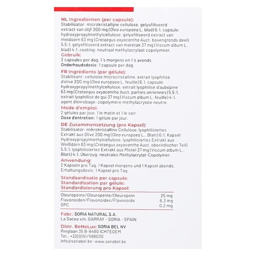 Soria 21-C Tensivel XXI 30 Capsules