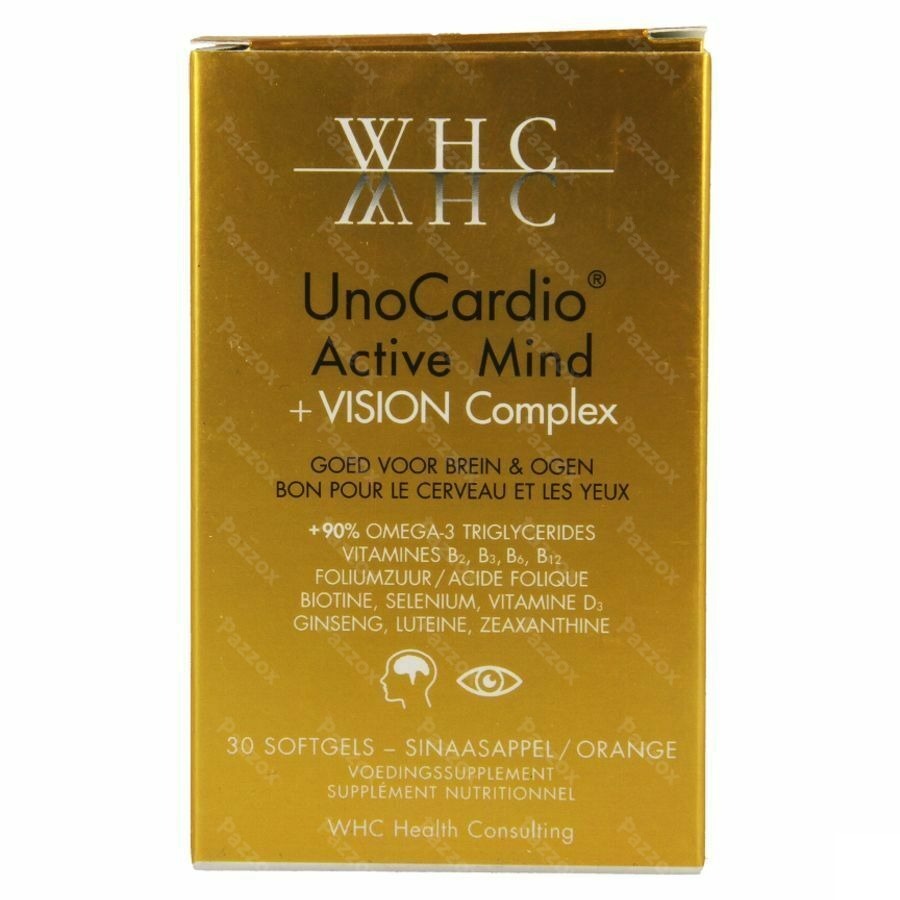 Unocardio Active Mind + Vision Complex 30 Softgels