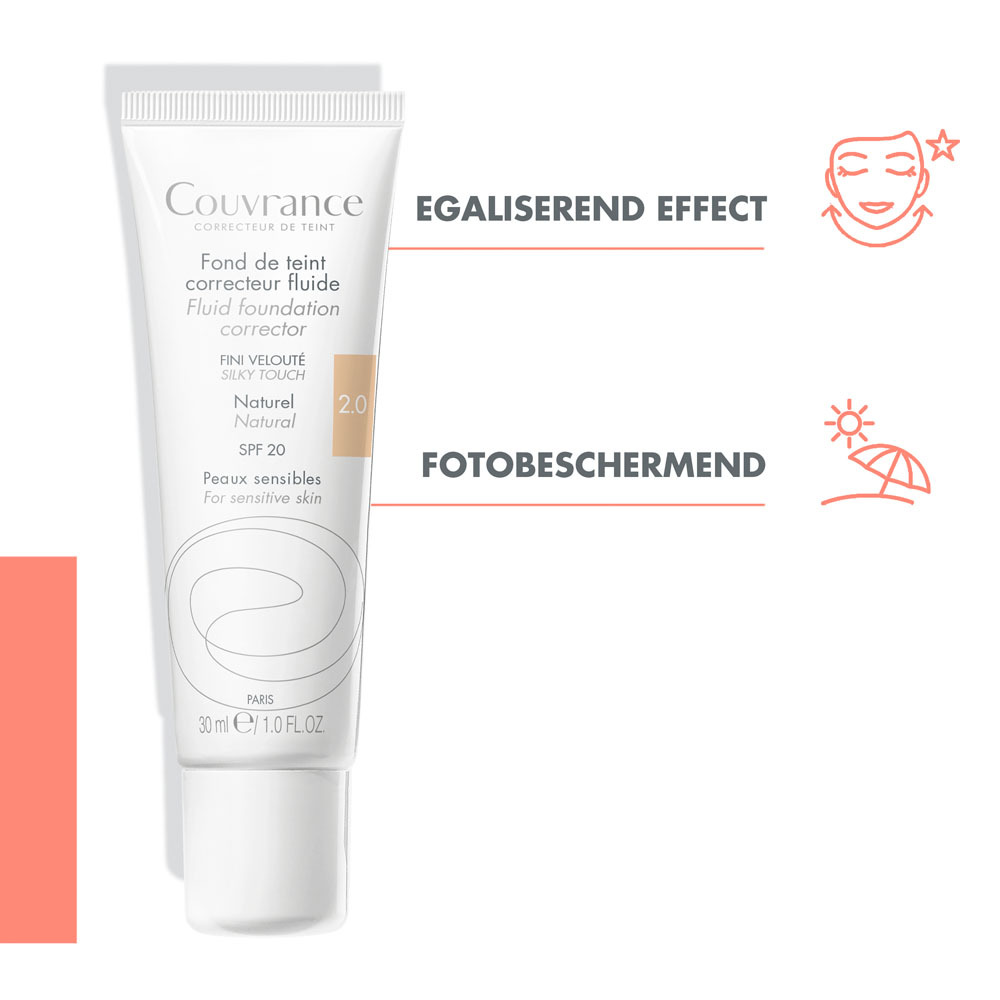 Avène Couvrance Vloeibare Foundation 2 Naturel 30ml