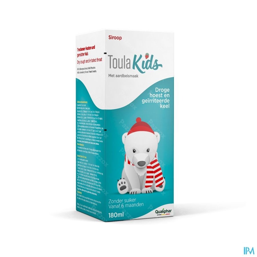 Toulakids Droge Hoest en Prikkelhoest Hoestsiroop 180ml 