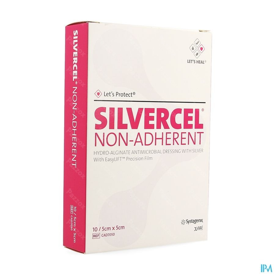 Silvercel Na Pans Hydroalginate 5x5cm 10 Cad7050