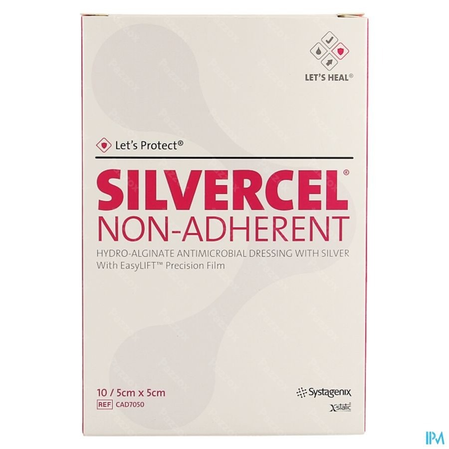 Silvercel Na Pans Hydroalginate 5x5cm 10 Cad7050