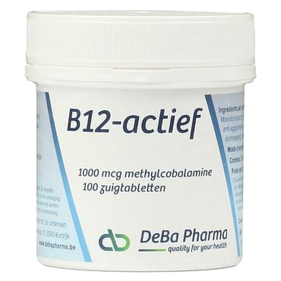 DeBa Pharma Vitamine B12-actief 1000mcg 100 zuigtabletten
