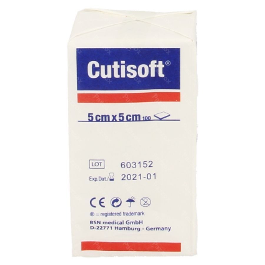 Cutisoft Non Woven 5x5cm 100 Stuks