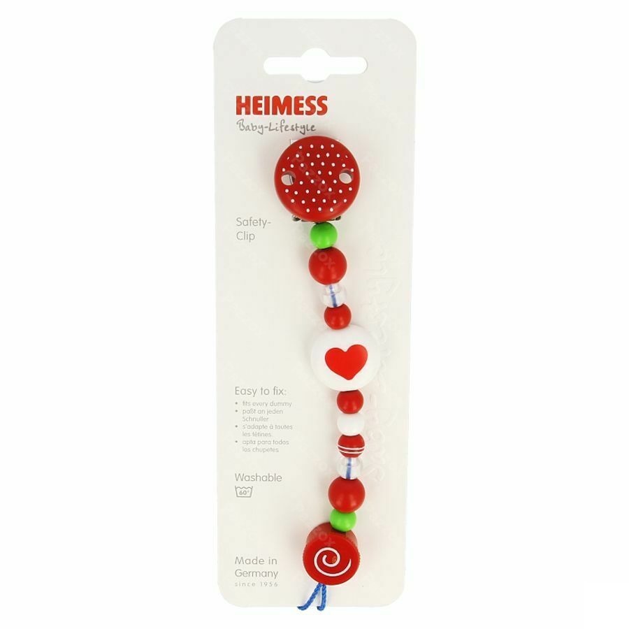 Heimess Attache Sucette Plastc Coeur H732610