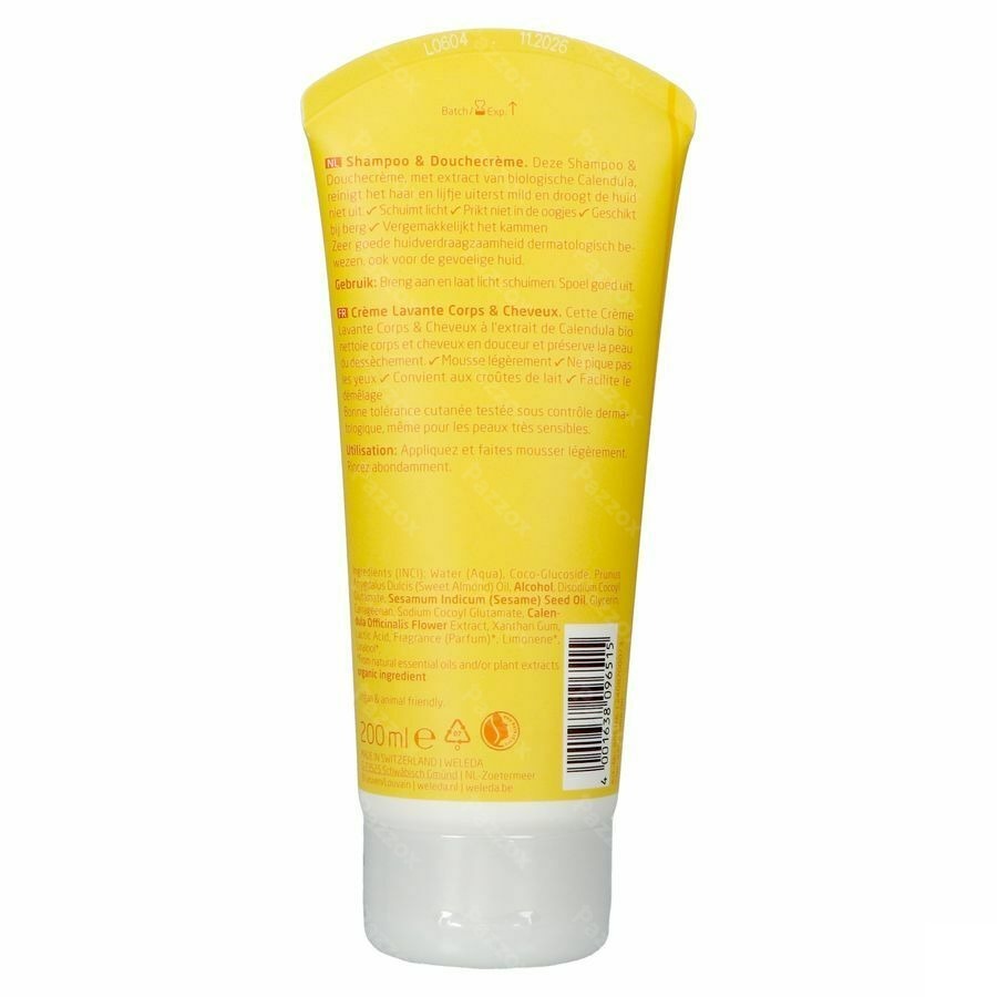 Weleda Calendula Baby Shampoo & Douchecreme 200ml