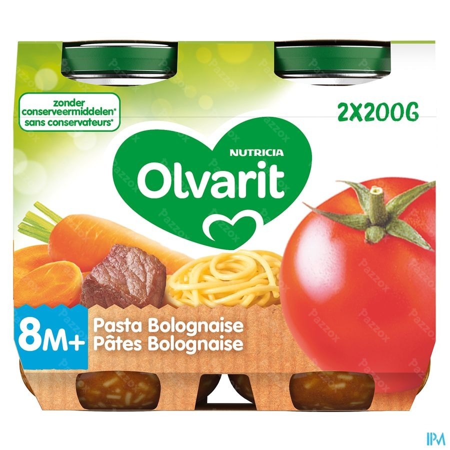 Olvarit Pates Bolognaise 2x200g 8m06