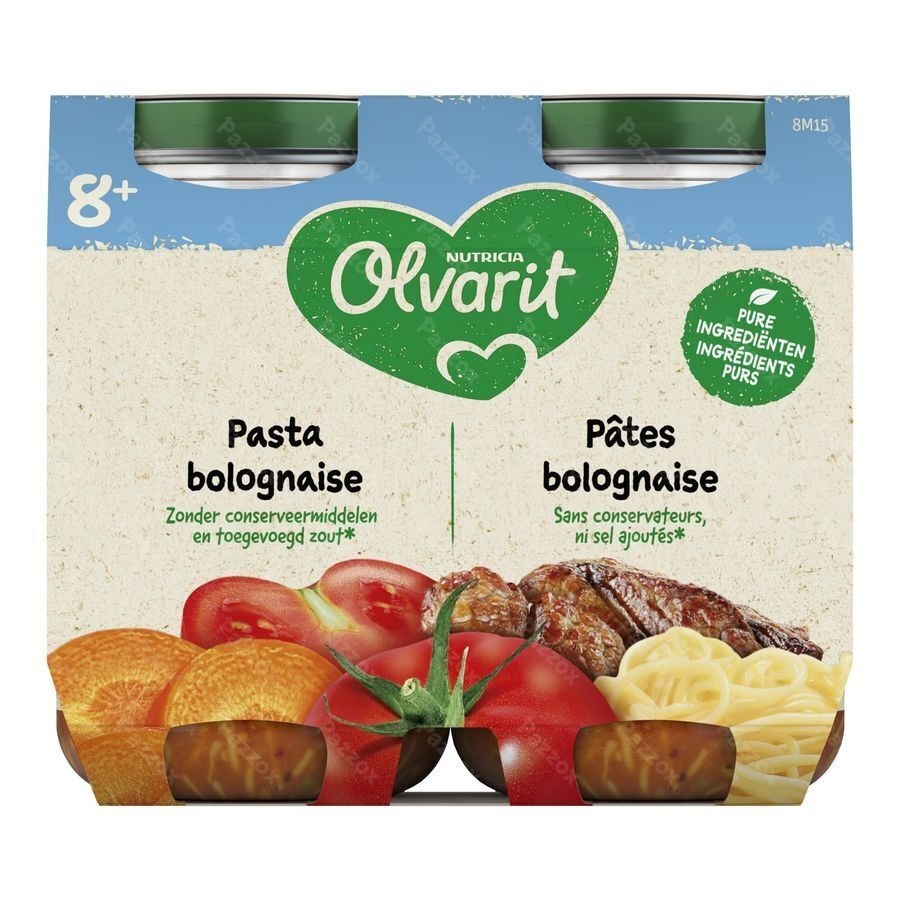 Olvarit Pates Bolognaise 2x200g 8m06