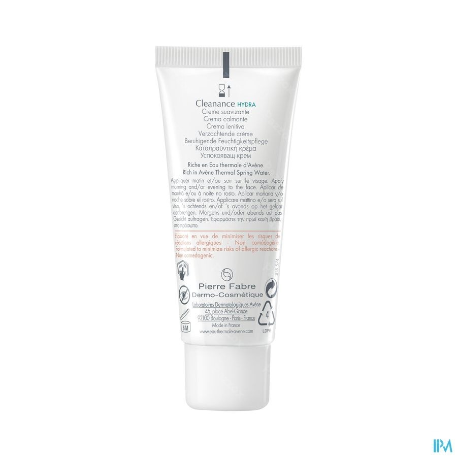 Avène Cleanance Hydra Crème Apaisante 40ml