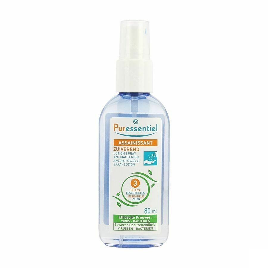 Lotion spray antibactérien assainissant Puressentiel - désinfecte  immédiatement