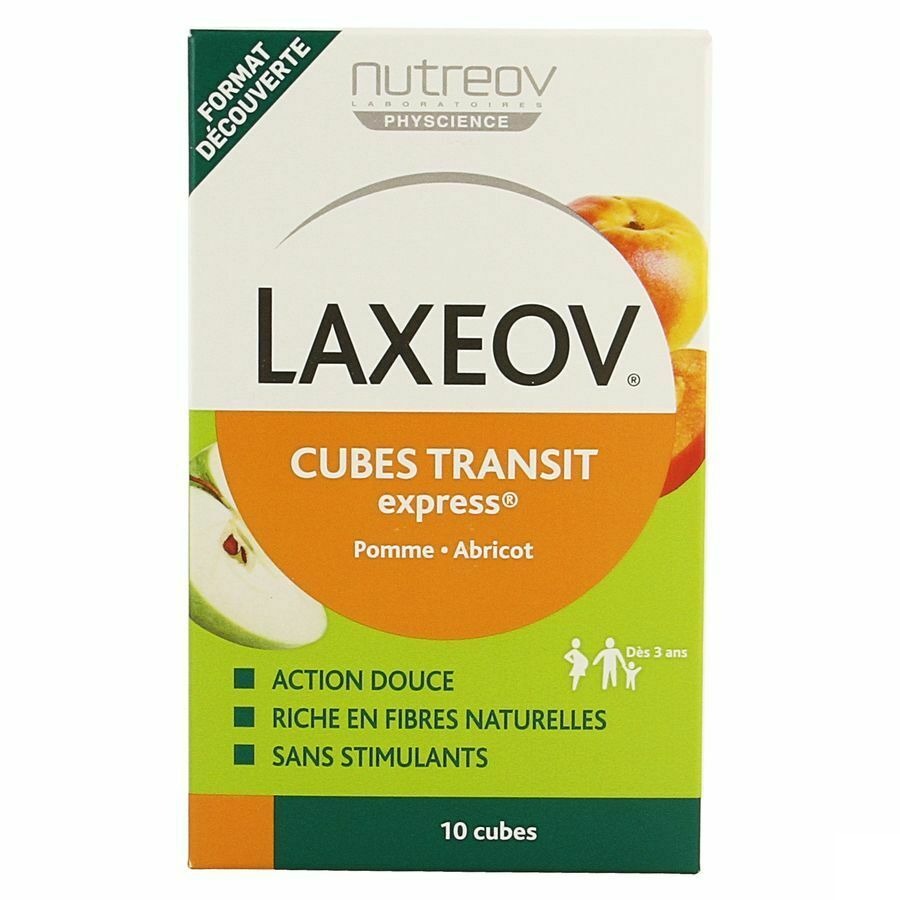 Laxeov Pomme-abricot Cubes 10xx10g