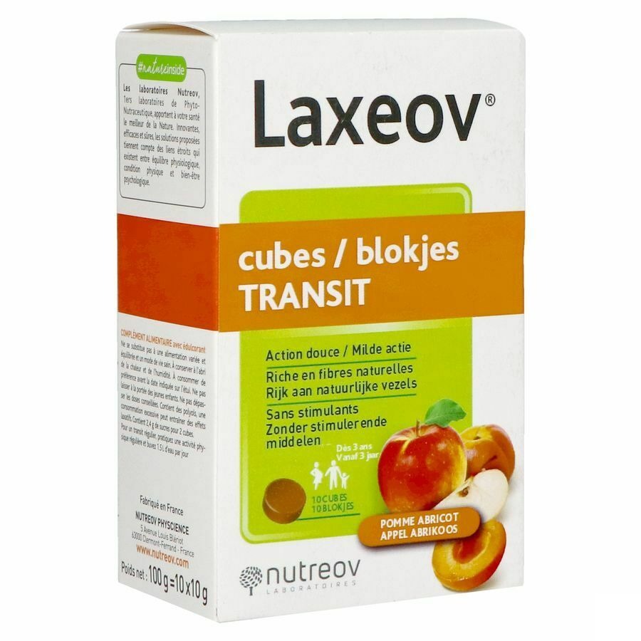 Laxeov Pomme-abricot Cubes 10xx10g