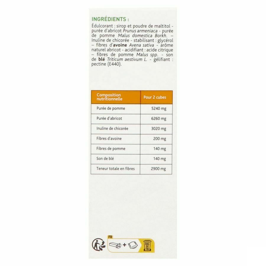 Laxeov Pomme-abricot Cubes 10xx10g