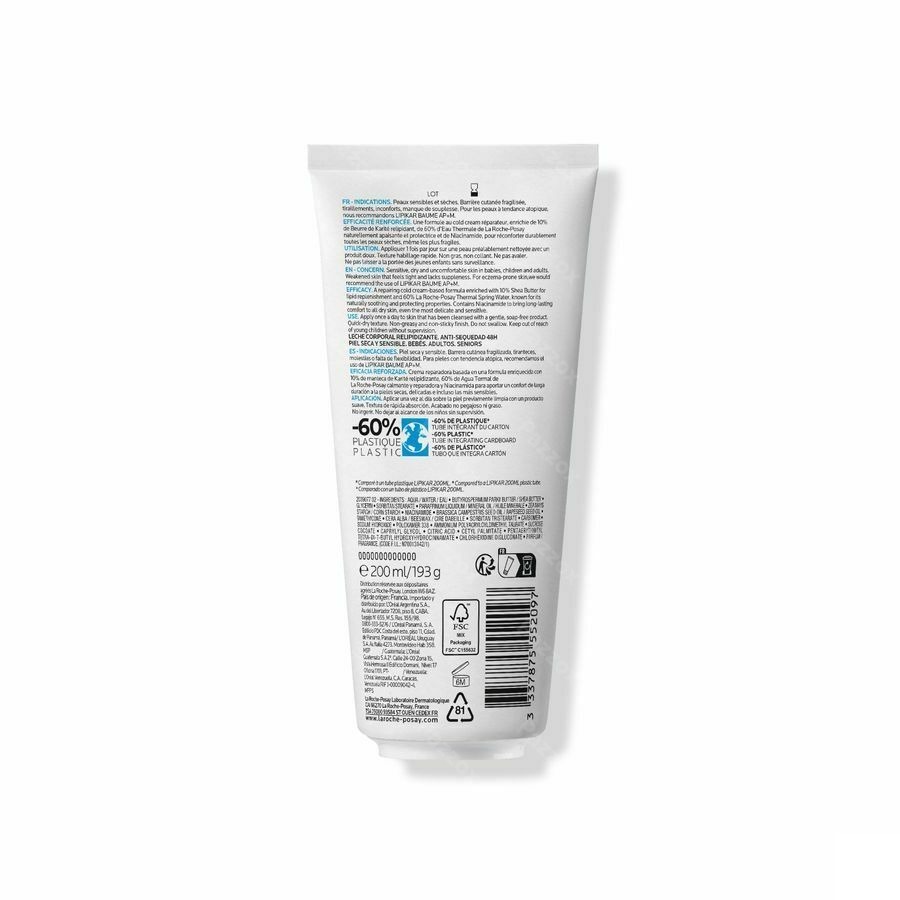 La Roche-Posay Lipikar Lait de Corps Peau Sèche 200ml