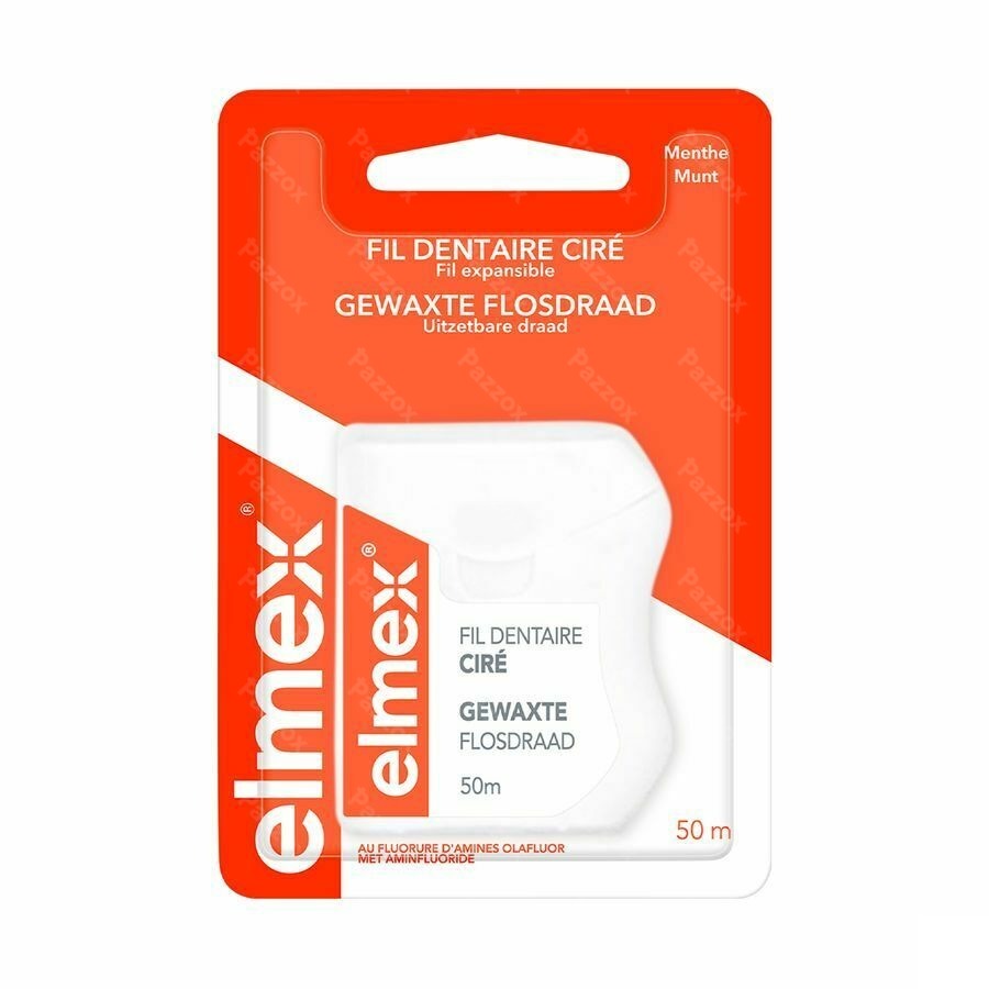 Fil Dentaire Cire Elmex 50m