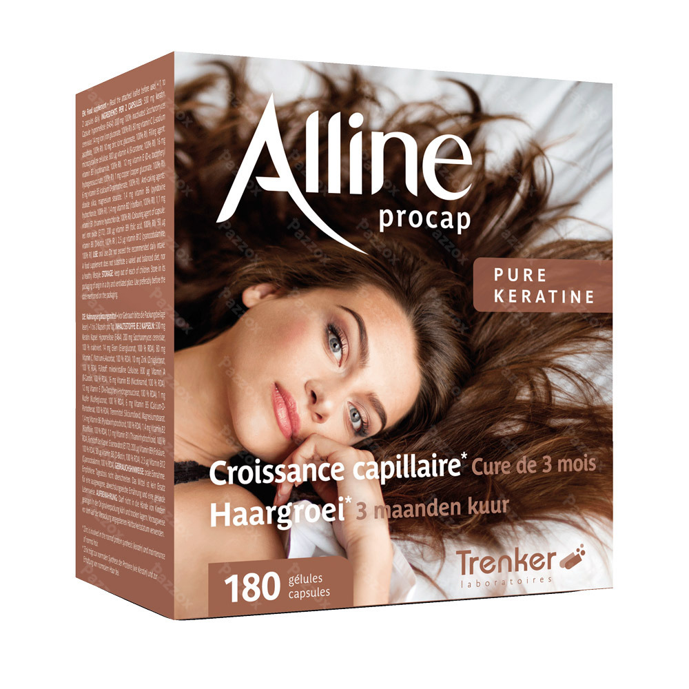 Alline Procap Voedingssupplement Haargroei 180 Capsules