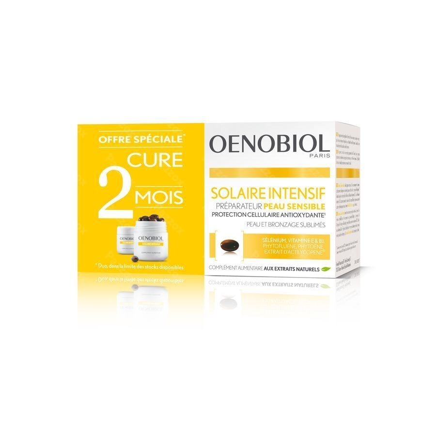 Oenobiol Solaire Intensif Kuur Lichte Huid 2x30 Caps