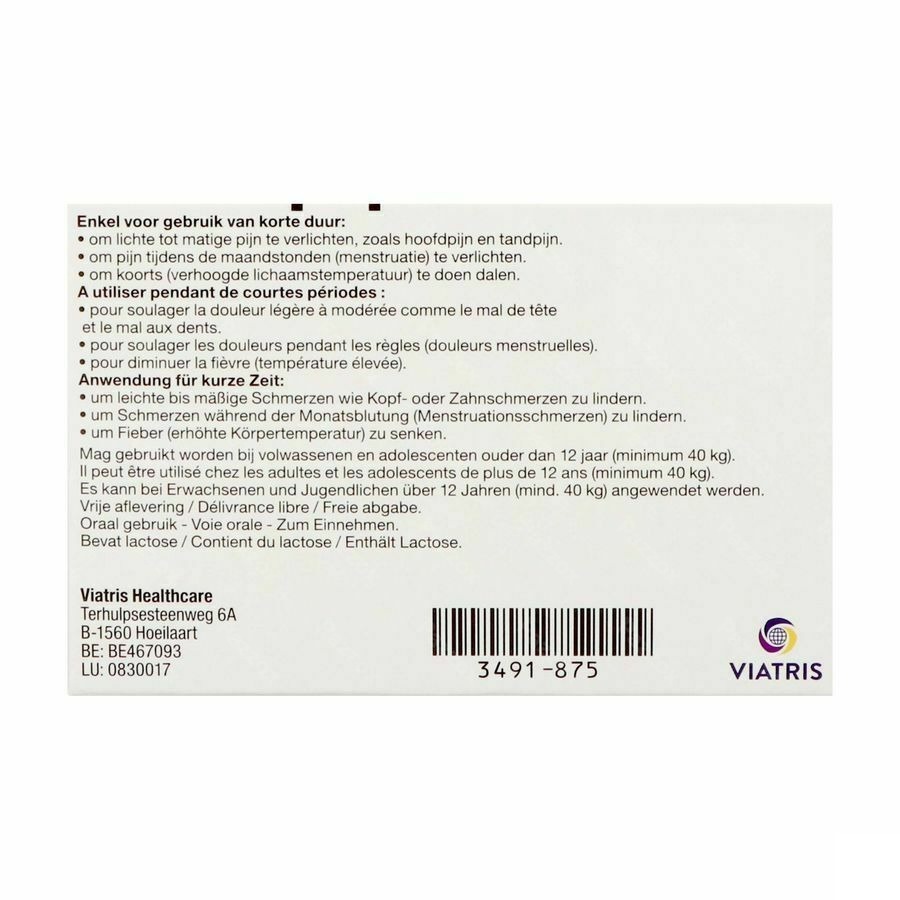Brufen 400mg 20 Comprimés