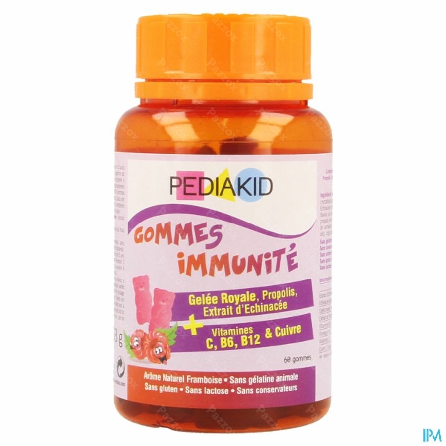 Pediakid Gommes Immunite Gommes A Macher 60