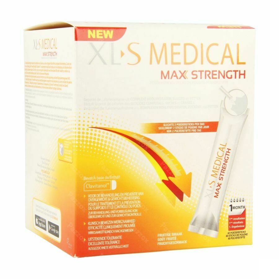 XL-S Medical Max Strength Gewichtsverlies 60 Stick(s)