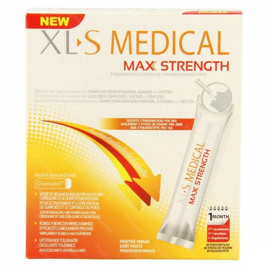 XL-S Medical Max Strength Gewichtsverlies 60 Stick(s)
