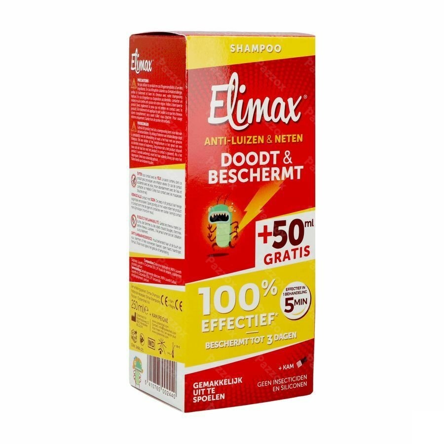 Elimax 2-in-1 Shampoo Tegen Luizen en Neten Zonder Insecticide 250ml
