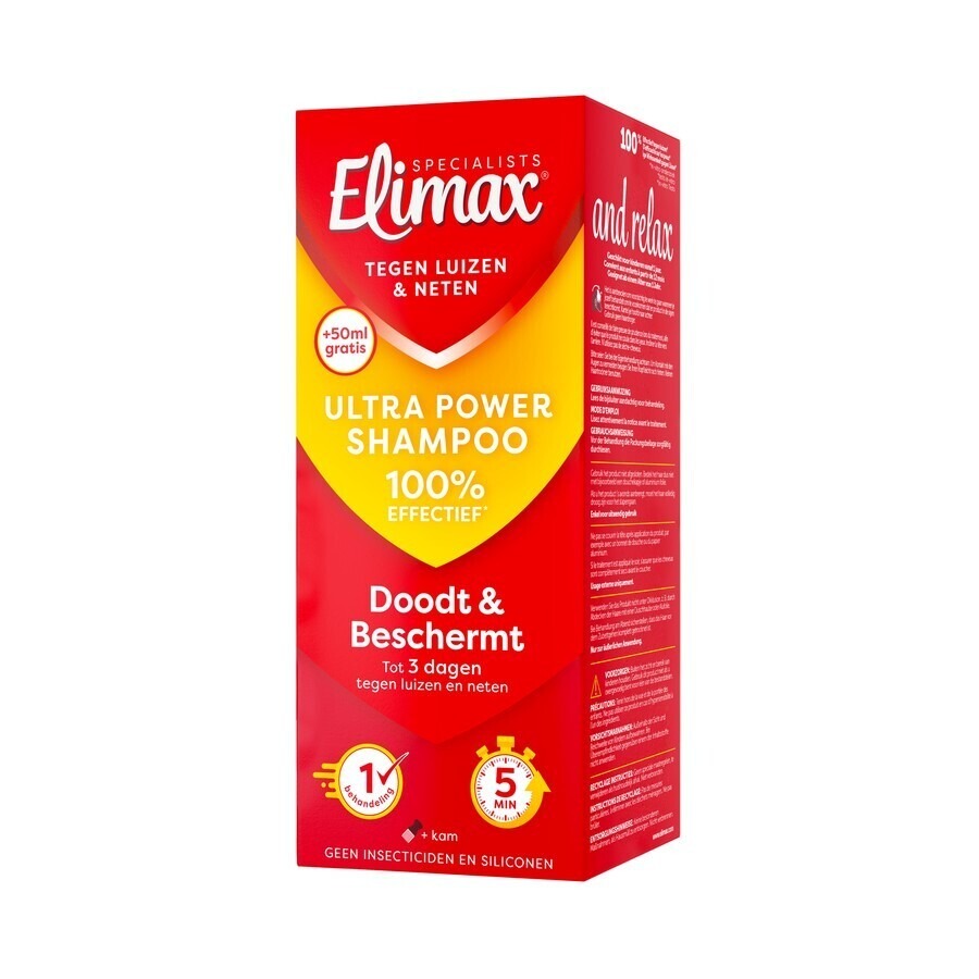 Elimax 2-in-1 Shampoo Tegen Luizen en Neten Zonder Insecticide 250ml